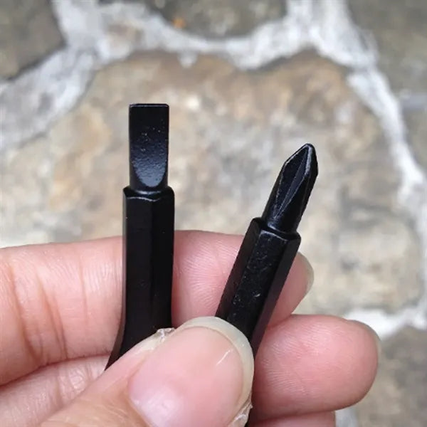 Magnetic Tips Chrome Vanadium Steel Keychain Screwdriver Set