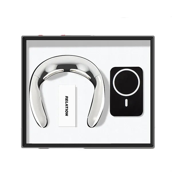 Promotional Gift Neck Massager Power Bank Set Custom Logo