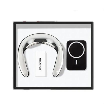 Promotional Gift Neck Massager Power Bank Set Custom Logo