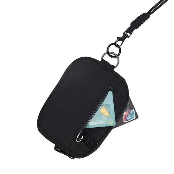 Compact Multi-Compartment Zipper Closure Wristlet Wallet