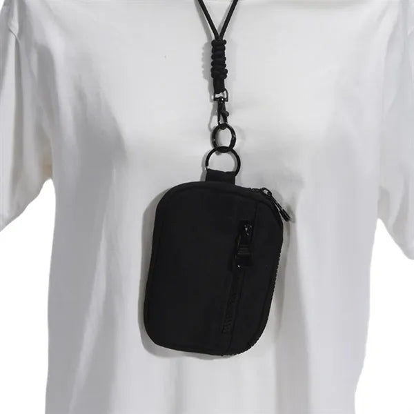 Compact Multi-Compartment Zipper Closure Wristlet Wallet