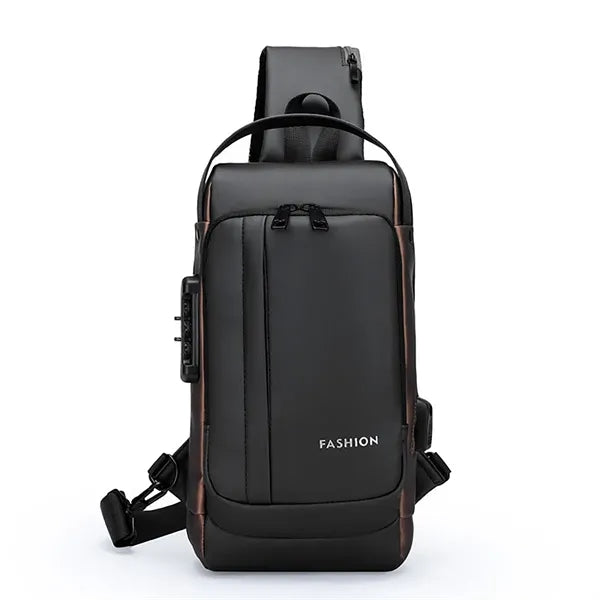 USB Charging Sport Sling Anti-Theft Shoulder Bag