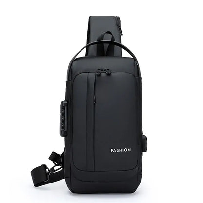 USB Charging Sport Sling Anti-Theft Shoulder Bag