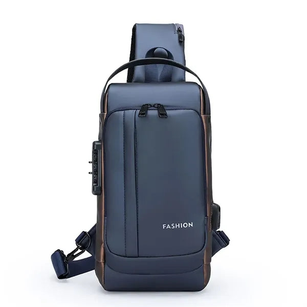 USB Charging Sport Sling Anti-Theft Shoulder Bag