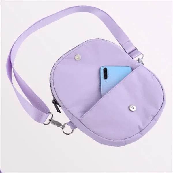 Foldable Multi-Pocket Waterproof Semicircle Crossbody Bag