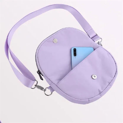 Foldable Multi-Pocket Waterproof Semicircle Crossbody Bag
