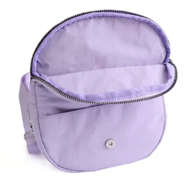 Foldable Multi-Pocket Waterproof Semicircle Crossbody Bag