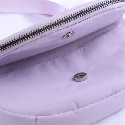 Foldable Multi-Pocket Waterproof Semicircle Crossbody Bag