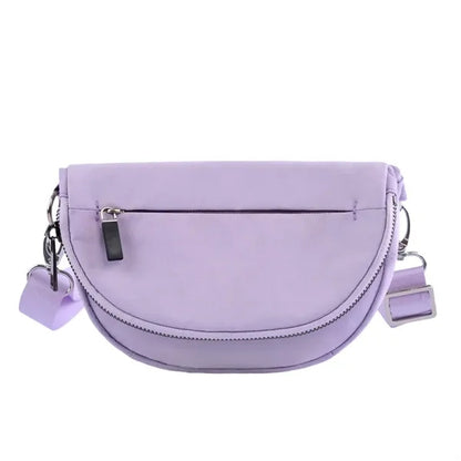 Foldable Multi-Pocket Waterproof Semicircle Crossbody Bag