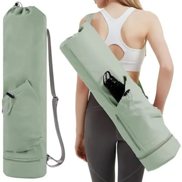 Waterproof Multi-Pocket Padded Straps Cylinder Yoga Backpack