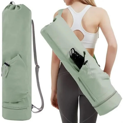 Waterproof Multi-Pocket Padded Straps Cylinder Yoga Backpack