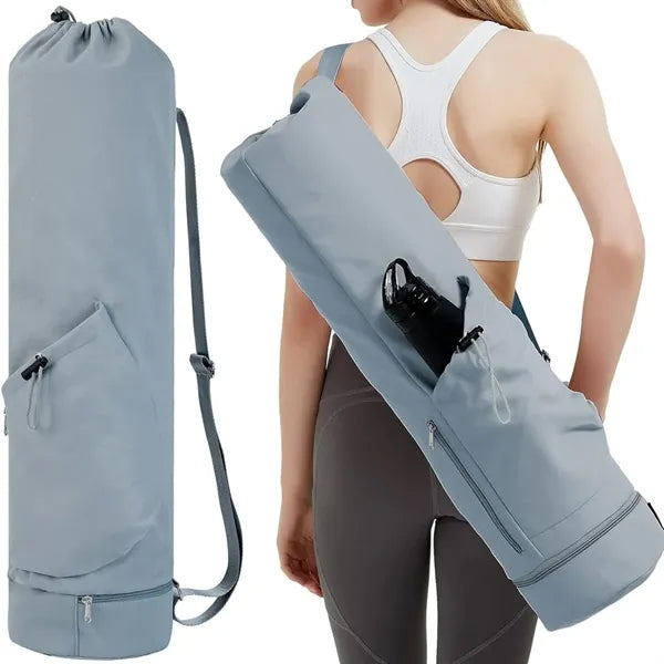 Waterproof Multi-Pocket Padded Straps Cylinder Yoga Backpack