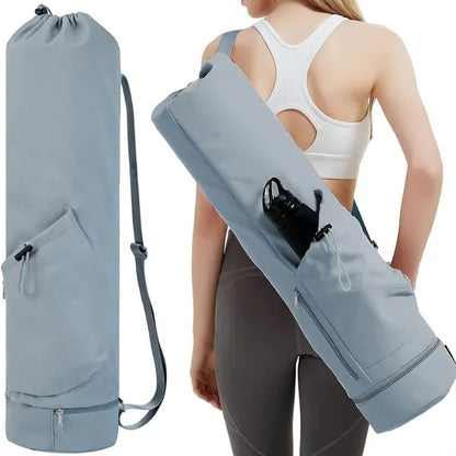 Waterproof Multi-Pocket Padded Straps Cylinder Yoga Backpack