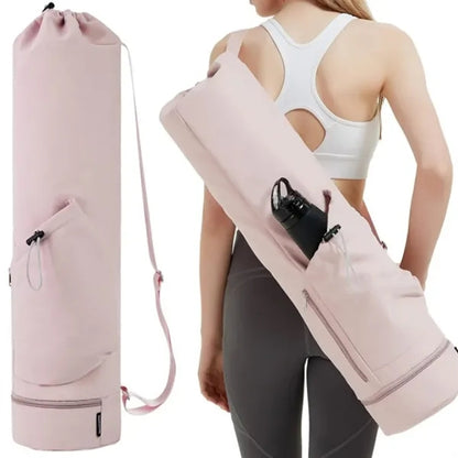Waterproof Multi-Pocket Padded Straps Cylinder Yoga Backpack
