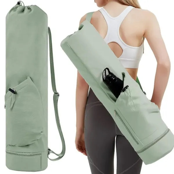 Waterproof Multi-Pocket Padded Straps Cylinder Yoga Backpack