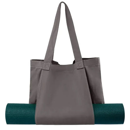 Spacious Adjustable Strap Durable Canvas Yoga Mat Tote Bag