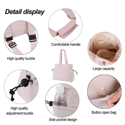Multi-Pocket Durable Versatile Carry Nylon Shoulder Bag