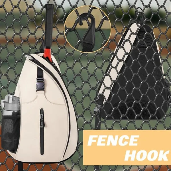 Multi-Compartment Padded Strap Hidden Hook Tennis Racket Bag