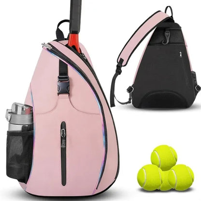 Multi-Compartment Padded Strap Hidden Hook Tennis Racket Bag