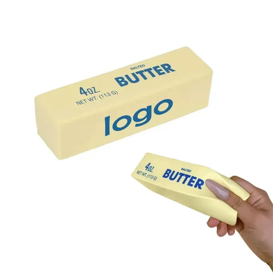 Butter Shaped Slow Rebound Squeeze Stress Ball