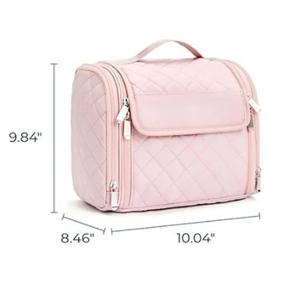 Waterproof Padded Multi-Pocket Rotatable Hook Makeup Bag