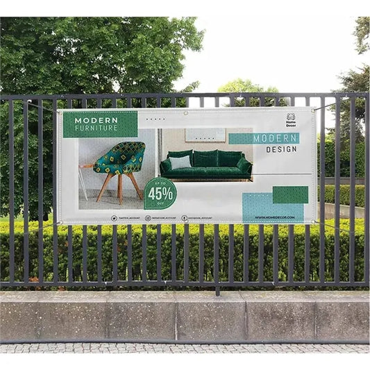 Custom Vinyl Mesh Banner with Top Pole Pocket (1Ft x 1Ft)