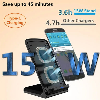 15W Foldable Wireless Charger Stand