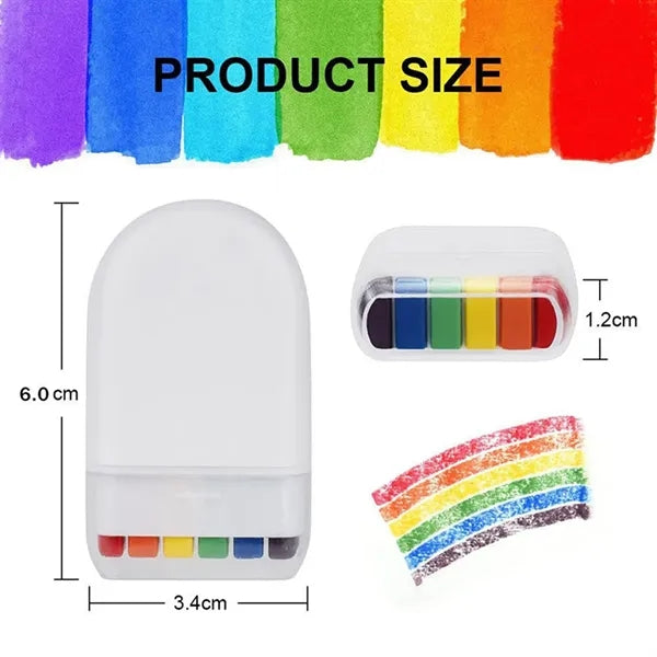 6 Color Rainbow Crayon