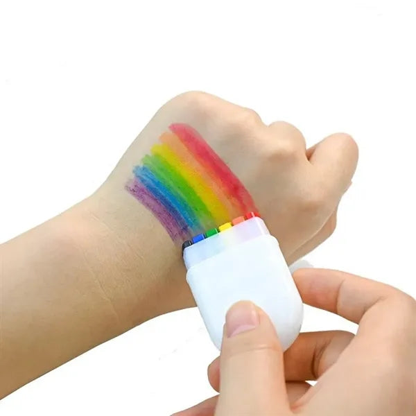 6 Color Rainbow Crayon