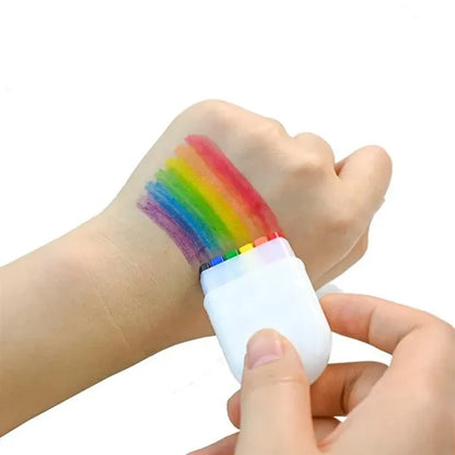 6 Color Rainbow Crayon
