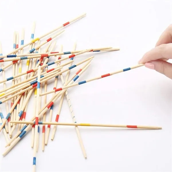 Classic Wooden Pick Up Sticks Game