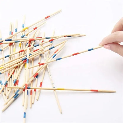 Classic Wooden Pick Up Sticks Game