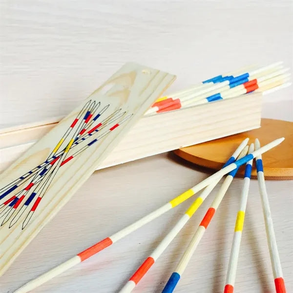 Classic Wooden Pick Up Sticks Game