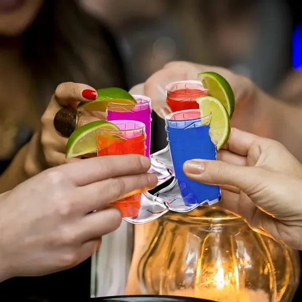 Mini Novelty Cowboy Boot Shaped Plastic Shot Glass