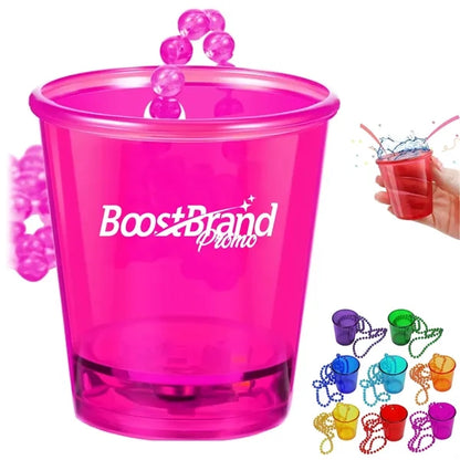 Colorful Beaded Necklace Mini Cups