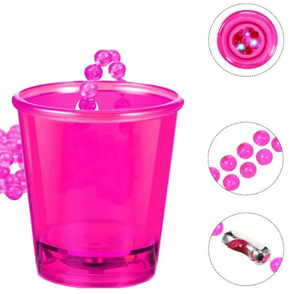 Colorful Beaded Necklace Mini Cups