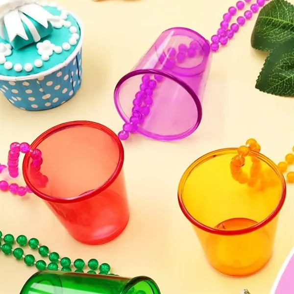 Colorful Beaded Necklace Mini Cups