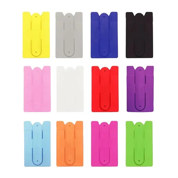 Customizable Silicone Phone Holders Wallet with Stand