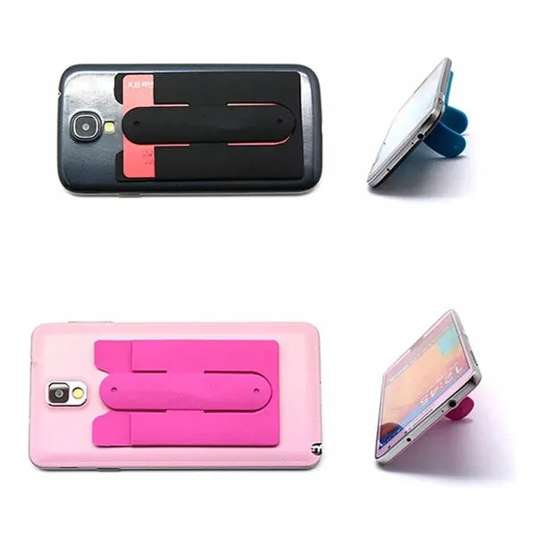 Customizable Silicone Phone Holders Wallet with Stand