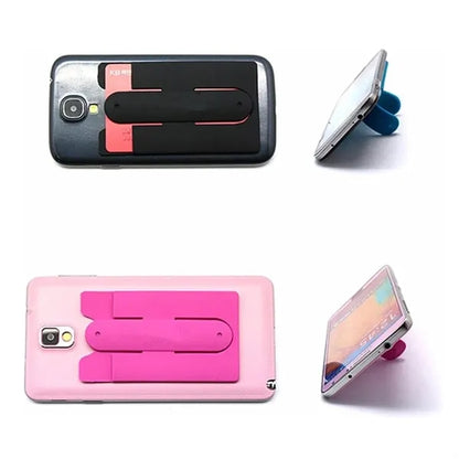 Customizable Silicone Phone Holders Wallet with Stand