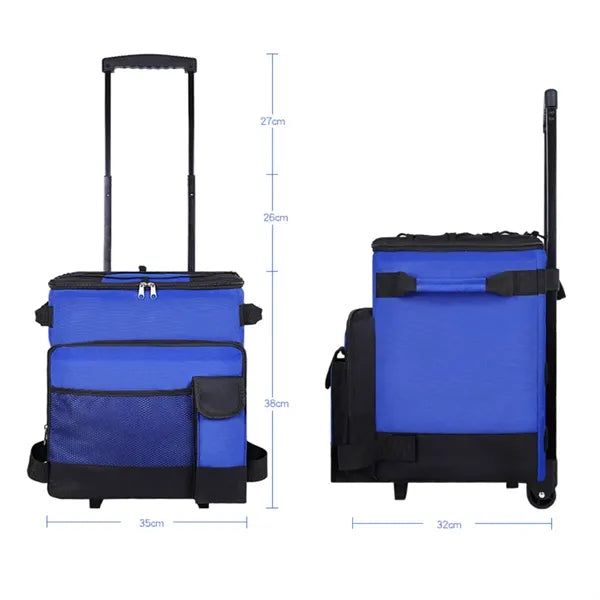 43L Rolling Insulated Cooler Bag