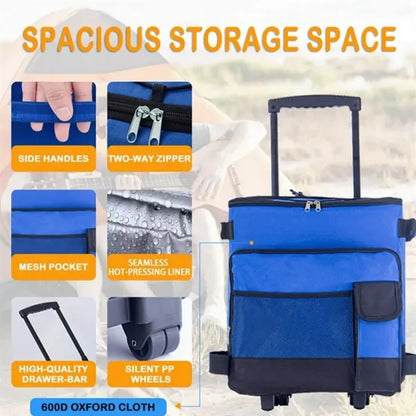 43L Rolling Insulated Cooler Bag