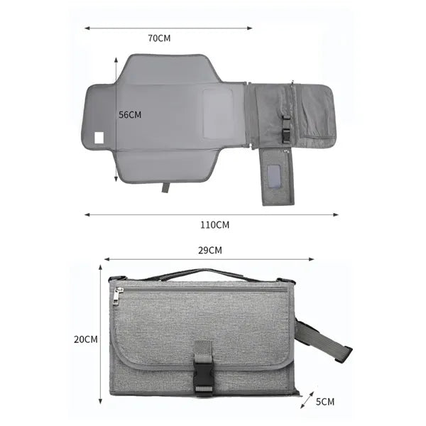 Portable Diaper Changing Pad Organizer