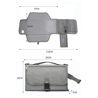 Portable Diaper Changing Pad Organizer
