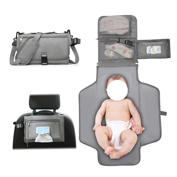 Portable Diaper Changing Pad Organizer