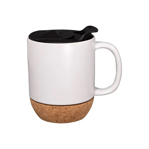 14 oz Ceramic Mug With Cork Base