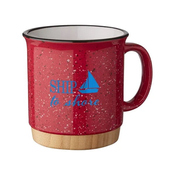 15 oz Campfire Mug With Bamboo Base