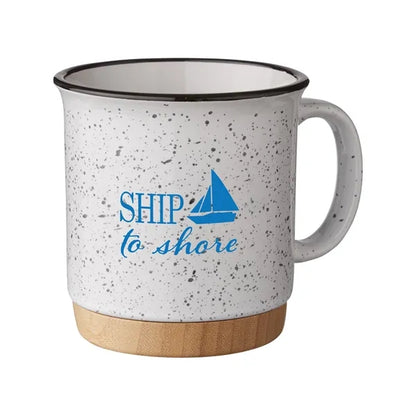 15 oz Campfire Mug With Bamboo Base