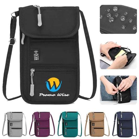 Compact Durable Waterproof Oxford Multi-Pocket Crossbody Bag