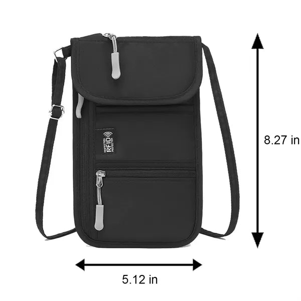 Compact Durable Waterproof Oxford Multi-Pocket Crossbody Bag